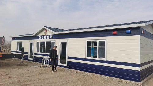 泸州内蒙古公安检查站 警务执勤岗亭安装完成